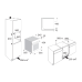 ETNA CM250RVS -  inbouw Combimagnetron - nishoogte 45 cm - 800 W - Inhoud 50 l