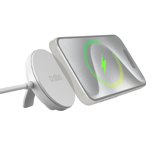 SBS Wireless Charger 15W Qi2 Stand Draadloze oplader