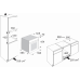 ETNA CM450RVS -  inbouw Combimagnetron - nishoogte 45 cm - 900 W - Inhoud 46 l