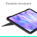 LOGITECH Combo Touch iPad Pro 11" (M4 en M5)(2024 en 2025) Keyboard Case – comfortabel typen, meerdere gebruiksmodi - Grijs, UK indeling Beschermhoes + Toetsenbord