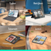 LOGITECH Combo Touch iPad Pro 11" (M4 en M5)(2024 en 2025) Keyboard Case – comfortabel typen, meerdere gebruiksmodi - Grijs, UK indeling Beschermhoes + Toetsenbord