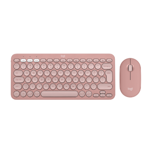 LOGITECH Pebble 2 Combo Roze -  Draadloos Toetsenbord en Muis