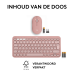 LOGITECH Pebble 2 Combo Roze -  Draadloos Toetsenbord en Muis