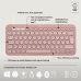 LOGITECH Pebble 2 Combo Roze -  Draadloos Toetsenbord en Muis