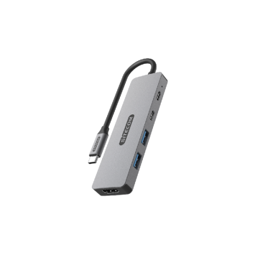 SITECOM 5-in-1 USB-C met PD Multiport-adapter