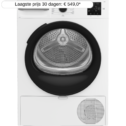 BEKO BM3T3924WMM - RecycledDry - Warmtepompdroger - 9 kg - 64 dB - Energielabel C Warmtepompdroger