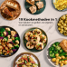 PHILIPS  Airfryer 5000-serie Dual Basket Met Stoomfunctie - NA555/00 - Dubbele Mand - SteamClean - 9L - Tot 6 Personen - Heteluchtfriteuse met stoomfunctie - Zilver