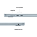 APPLE MacBook Air (2026) - 15 inch - M5 (10C CPU/10C GPU) - 16 GB - 512 GB - Sky Blue