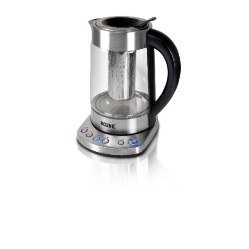 KOENIC KTM 221723 M Waterkoker/Theemaker Transparant, Zilver