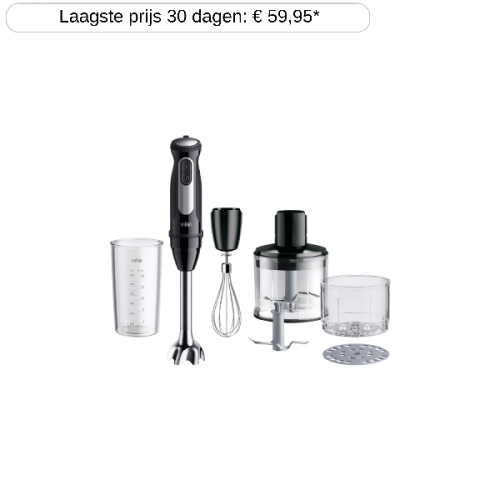 BRAUN MultiQuick 5 Pro MQ55.254M Staafmixer Zwart