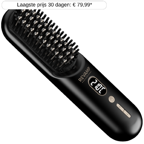 REVAMP BR-1950 - Straight and Go Compact Brush Stijlborstel Zwart