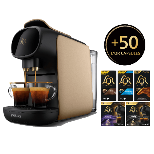 PHILIPS L’Or Barista LM9012/75 Capsulemachine Goud +50 gratis capsules 