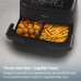 PHILIPS  Airfryer 1000-serie Dual Basket - NA154/00 - Dubbele Mand - Flexible Basket - 7,1 L - Tot 5 Personen - Zwart