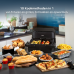 PHILIPS  Airfryer 1000-serie Dual Basket - NA154/00 - Dubbele Mand - Flexible Basket - 7,1 L - Tot 5 Personen - Zwart