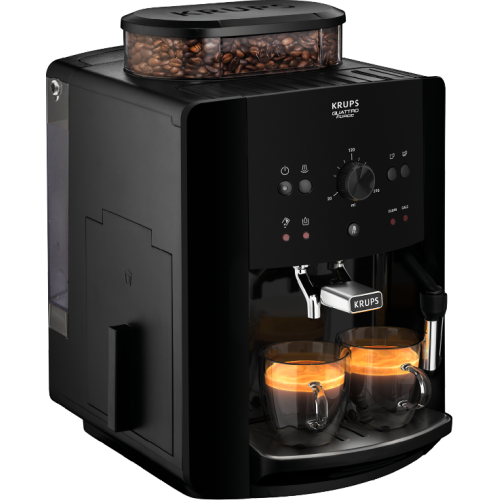 KRUPS EA8108 Roma - Volautomatische espressomachine - Maximaal aantal kopjes: 2 - Stoompijpje - Zwart