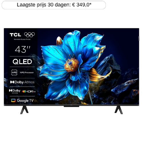 TCL 43P7K - Ultra HD 4K - QLED-tv - 43 inch - 2025