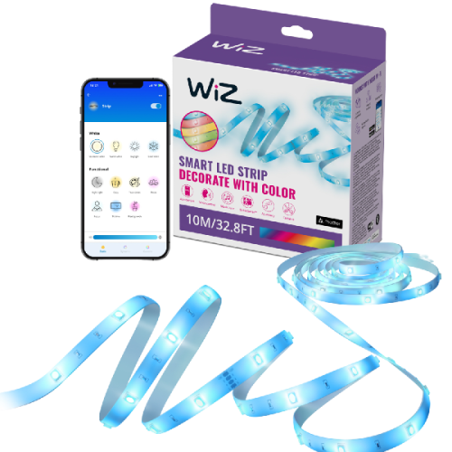 WIZ RGB 10 m Muzieksynchronisatie Ledstrip Wit