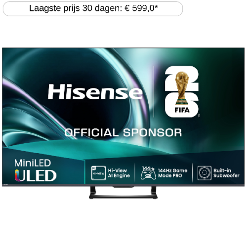 HISENSE 55U72Q - Ultra HD 4K - Mini-led-tv - 55 inch - 2025