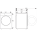 HISENSE WF3S8043BW3/BLX -  Wasmachine Voorlader - 8 kg - 1400 rpm - 72 dB