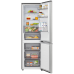 LG GBBSJ10DPY - Koel-vriescombinatie - breedte 59.7 cm - hoogte 186 cm - inhoud 375 L - NoFrost Prime Silver
