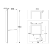 HISENSE RB3K330SAIC - Koel-vriescombinatie - breedte 59.5 cm - hoogte 185.6 cm - inhoud 330 l - NoFrost