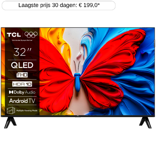 TCL 32S5K - Full HD - QLED-tv - 32 inch - 2025