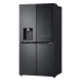LG  GMG960EVEE InstaView -  Amerikaanse koelkast - breedte 91.4 cm - hoogte 179.2 cm - inhoud 638 l - NoFrost