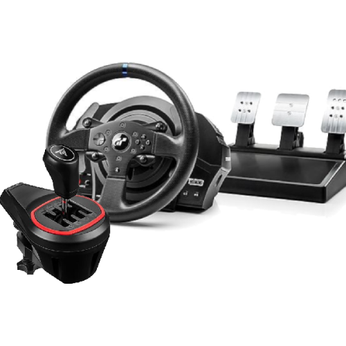 THRUSTMASTER Hardbundel - Thrustmaster T300 RS GT + TH8S Shifter Add-On (PC/PS5/PS4/PS3) Zwart Racestuur + Schakelbak