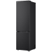 LG GBBS322BEV Koel-vriescombinatie met DoorCooling Smart Inverter compessor hoogte 210.9cm - breedte 65cm - inhoud 262l - Energie label B - Essense Black Steel