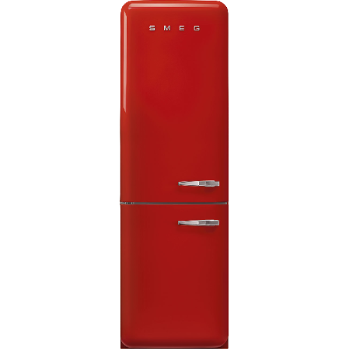 SMEG FAB32LRD6 - Retro Koel-vriescombinatie - 196.8 cm - Linksdraaiende deur - 331 L - Rood