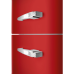 SMEG FAB32LRD6 - Retro Koel-vriescombinatie - 196.8 cm - Linksdraaiende deur - 331 L - Rood