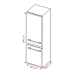 BOSCH  KGN36VXCT -  Koel-vriescombinatie - breedte 60 cm - hoogte 186 cm - inhoud 321 l - NoFrost